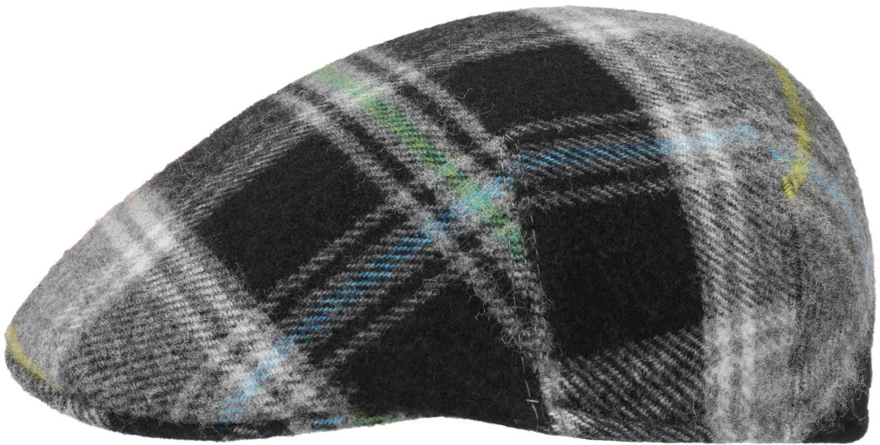 Plaski Kaszkiet John Hanly Colour Lines Lambswool, szary, 57 cm
