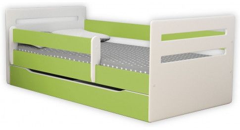Dziecięce łóżko z szufladą 80x180 zielone D9-N47