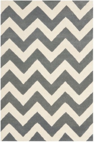 Safavieh cht715d crosby ręcznie ze wzorami dywan, wełna, ciemnoszary/kość słoniowa CHT715D-4