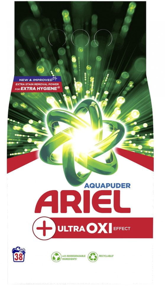 Ariel proszek do prania 2.47 Kg +Extra Clean Power 38 dawek