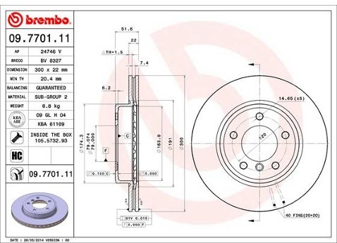 BREMBO 09.7701.11