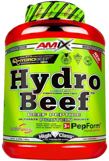 Amix Nutrition HydroBeef Peptide Protein 1000 g czekoladowo orzechowo karmelowy