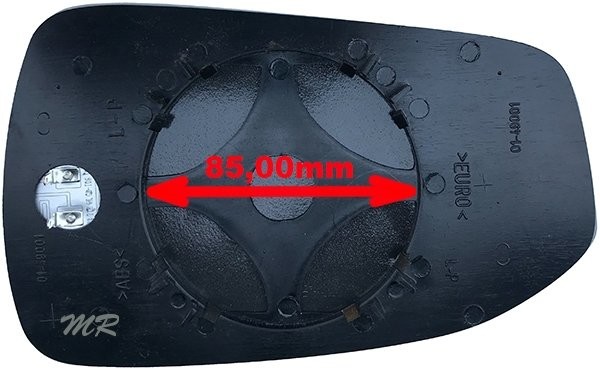 Szkło lusterka prawe PODGRZEWANE ASFERYCZNE + MOCOWANIE Ford Escape 2013-2019 FO56FGW