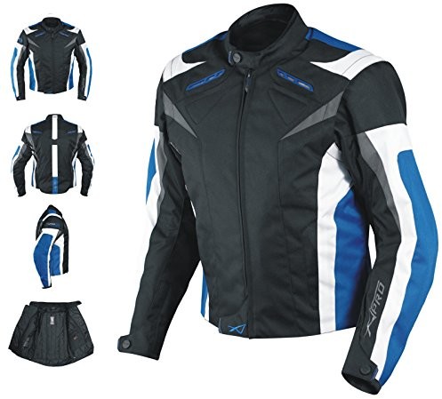A-Pro A-pro Kurtka motocyklowa, ochraniacze CE, sport, motocykl, podszewka termiczna, niebieska, XL 5180000010317