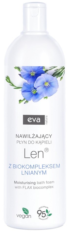 Pollena Eva Eva Natura Nawilżający płyn do kąpieli z biokompleksem lnianym 750 ml 750 ml | SZYBKA WYSYŁKA!