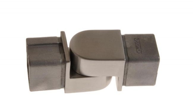 (29) Kolanko 90st. wklejane przegubowe profilu 40x40x2 mm,nierdzewne AISI304