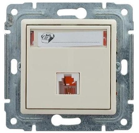 KOS Elektro System Vena kremowy gniazdo telefoniczne kos_510363