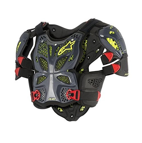 Alpinestars klatki piersiowej Panzer  A-10 Full Chest Protector Anthracite, XL / XXL, czarny 2701-0823