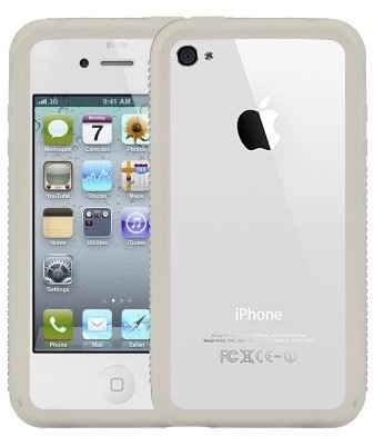 Logotrans Burl Series silikonowy futerał do Apple iPhone 4, biały 102248