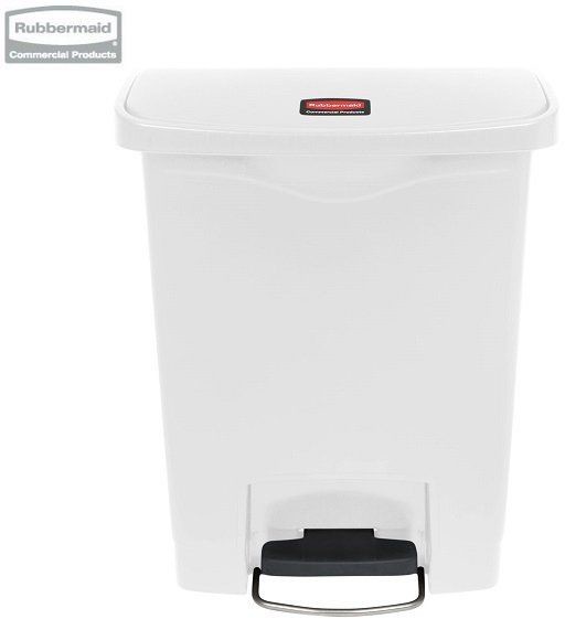 Rubbermaid Kosz Slim Jim Step-On 30L Resin Containers white 1883555