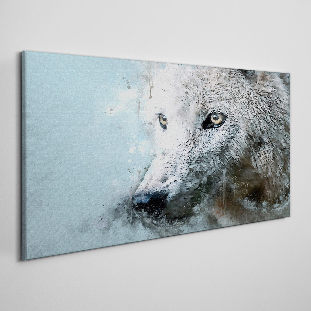 PL Coloray Obraz na Płótnie Dzikie Zwierzę Wilk 120x60cm