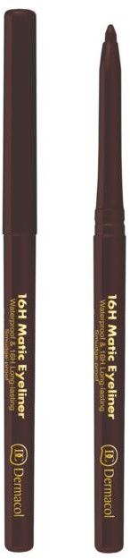 Фото - Олівець для очей / брів Dermacol 16H Matic Eyeliner Waterproof & Long-Lasting 3 Brown kredka do oc 