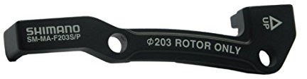 Shimano ismmaf203spa Bremsh & Adapter, czarna, 203 MM FBA_ISMMAF203SPA