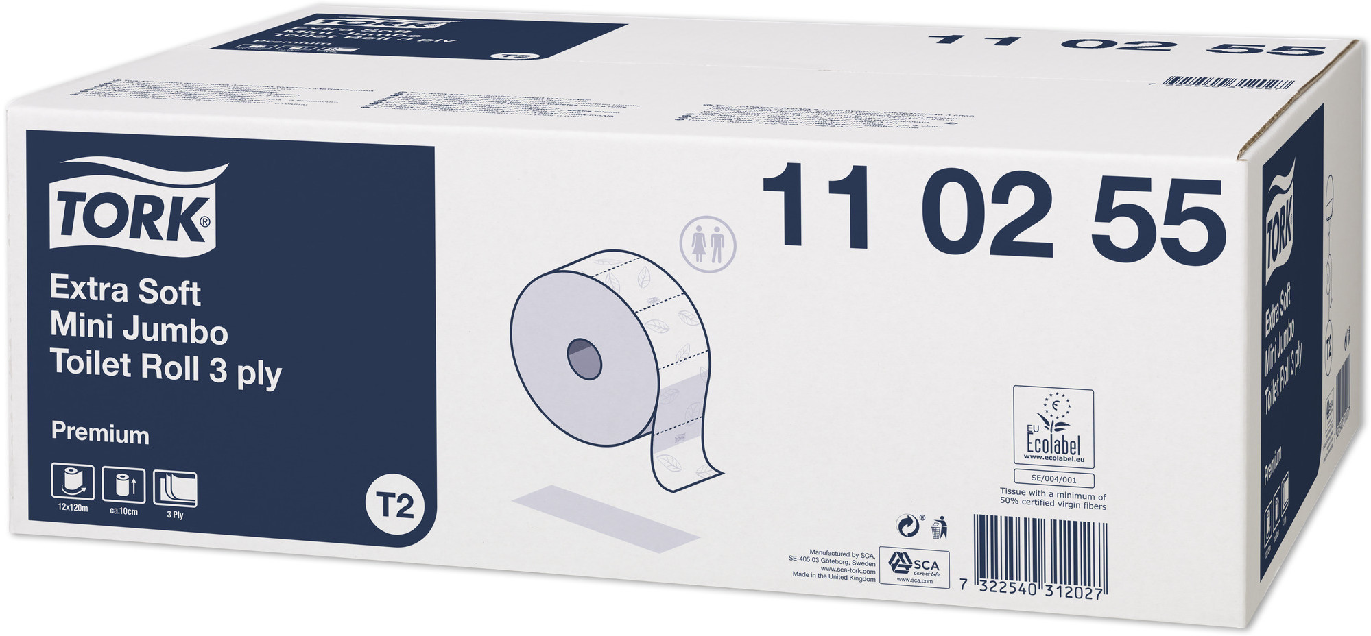 TORK papier toaletowy jumbo mini ekstra miękki Premium 110255 12 szt.
