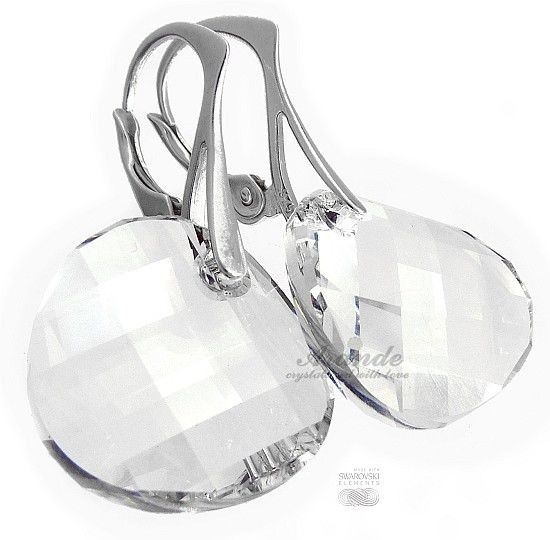 Swarovski kolczyki CRYSTAL TWIST Certyfikat SREBRO