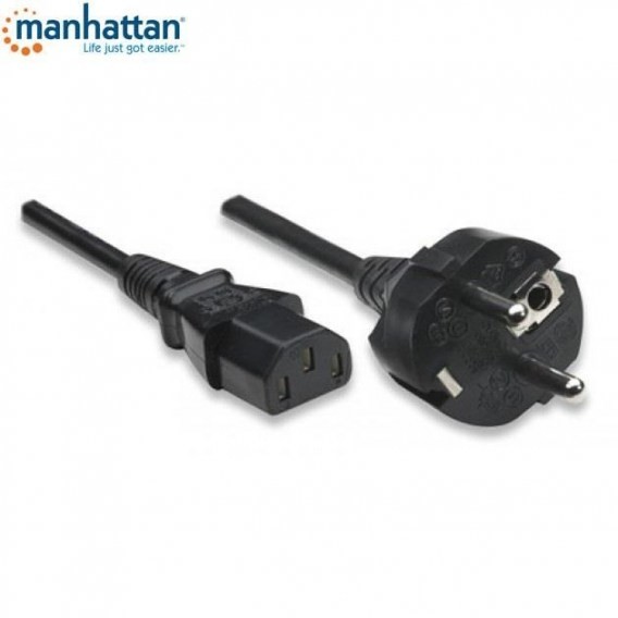 Manhattan Kabel zasilający PC 3m, czarny 328616