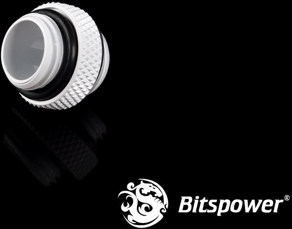 Bitspower Adapter 2x 1/4 - biały (BP-DWWP-C42)