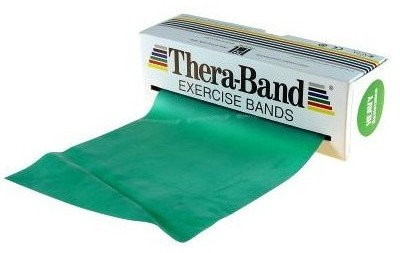Thera Band Taśma rehabilitacyjna 1,5 m mocna zielona)