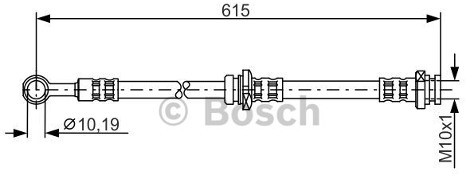 BOSCH Przewód hamulcowy elastyczny 1 987 476 998