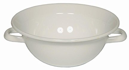 Riess Miska emaliowana biała z uchwytami 14 cm Classic 0599-033