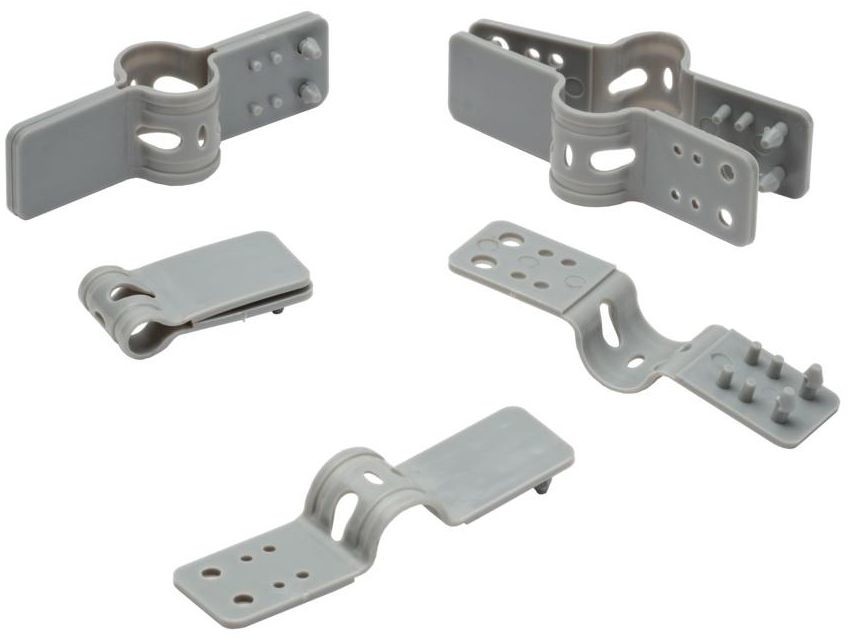 NATERIAL Klipsy do mat osłonowych 20 szt. szare NATERIAL