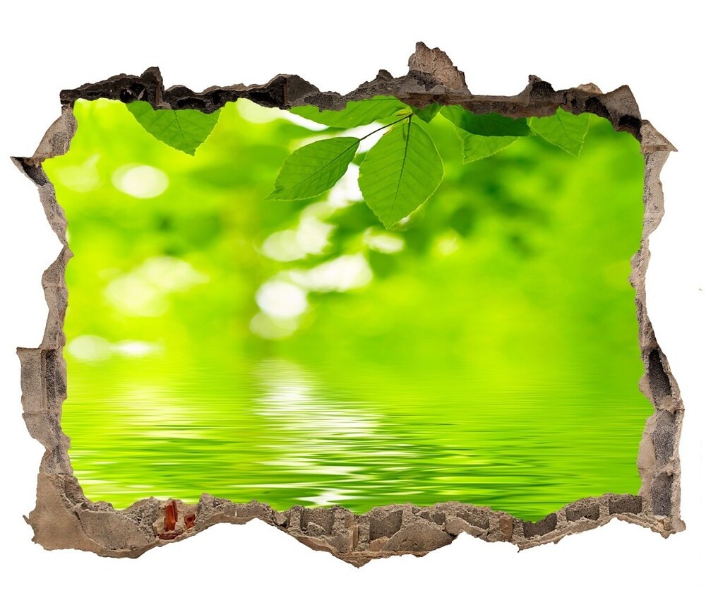 Wallmuralia.pl Samoprzylepna naklejka na ścianę Zielone liście