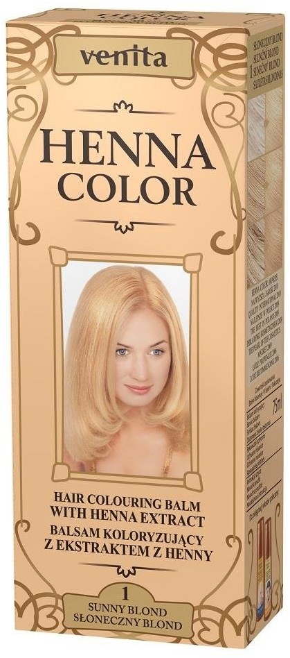 Venita Henna Color balsam koloryzujący z ekstraktem z henny 1 Słoneczny Blond 75ml