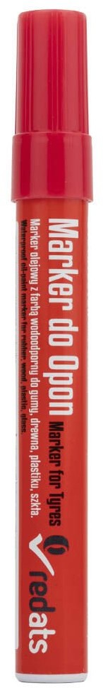 REDATS Marker olejowy do opon wodoodporny REDATS czerwony 1 szt.