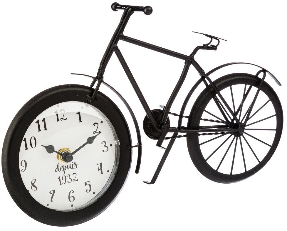 Atmosphera Zegar rower metalowy zegar stojący w kształcie roweru vintage B01E5JGCLC