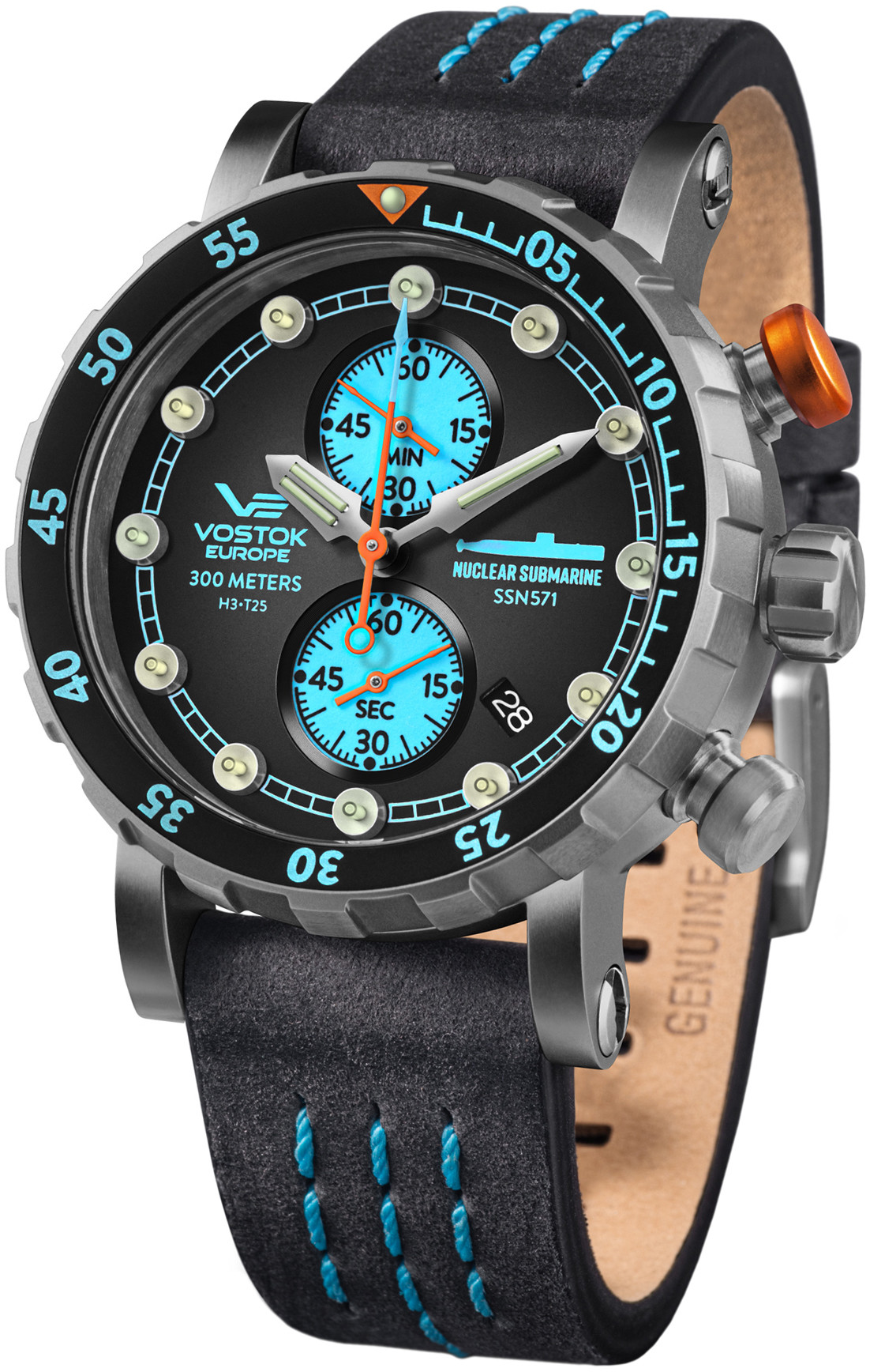Vostok Europe Zegarek VK61-571H614 SSN 571 Nuclear Submarine Chrono