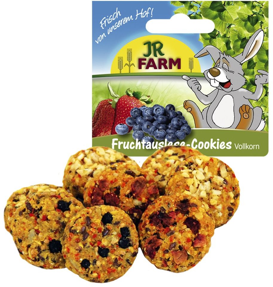 JR Farm Owocowo-warzywne pełnoziarniste ciasteczka 2 x 8 szt