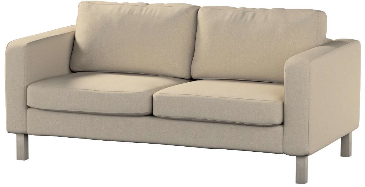 Dekoria pl pl Pokrowiec na sofę Karlstad 2-osobową nierozkładaną krótki jasny beż 165 x 89 x 64 cm Edinburgh 5901249696724