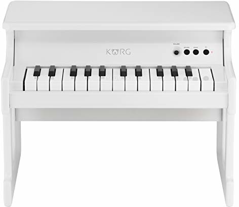Korg Pianino cyfrowe tinyPIANO, pianino zabawkowe dla dzieci, cyfrowe pianino do wczesnego nauki, pianino dekoracyjne, białe KRTINYWH