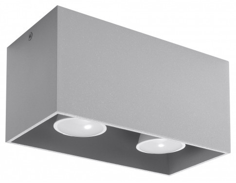 Szary geometryczny plafon LED - EX509 T9-K09