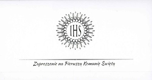 Zaproszenie Komunia Św op.10szt