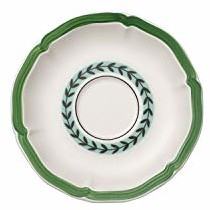 Villeroy & Boch French Garden Green Line mokka / filiżanka do espresso, 13 cm, porcelana premium, biały/zielony