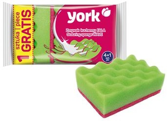 York Zmywak kuchenny FALA 4 szt + 1 szt 100339