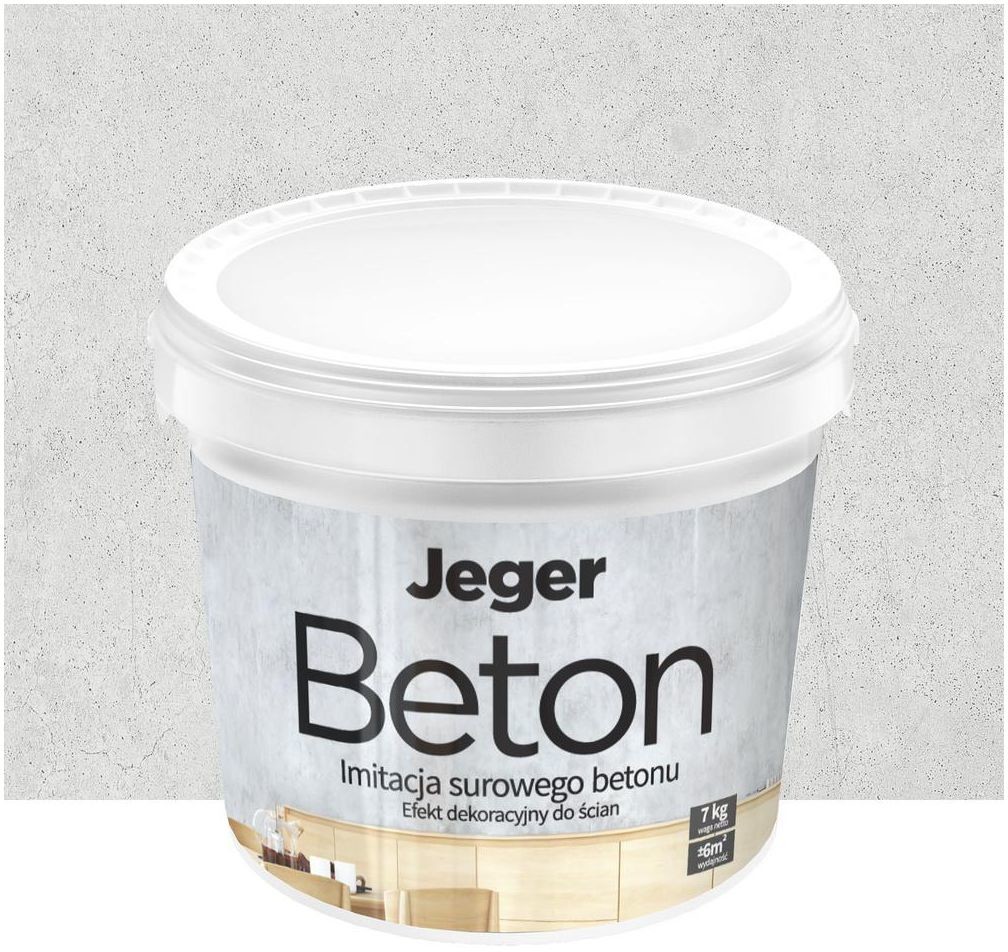 JEGER Efekt dekoracyjny BETON 7 kgComo JEGER