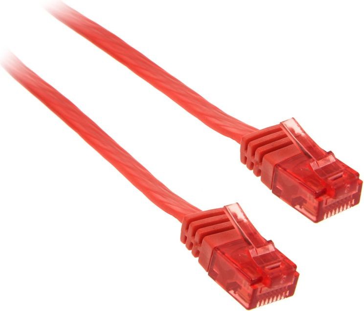 InLine  2m - Kabel sieciowy U/UTP - 1000 Mbit - Cat.6 - RJ45 - czerwony 71602R