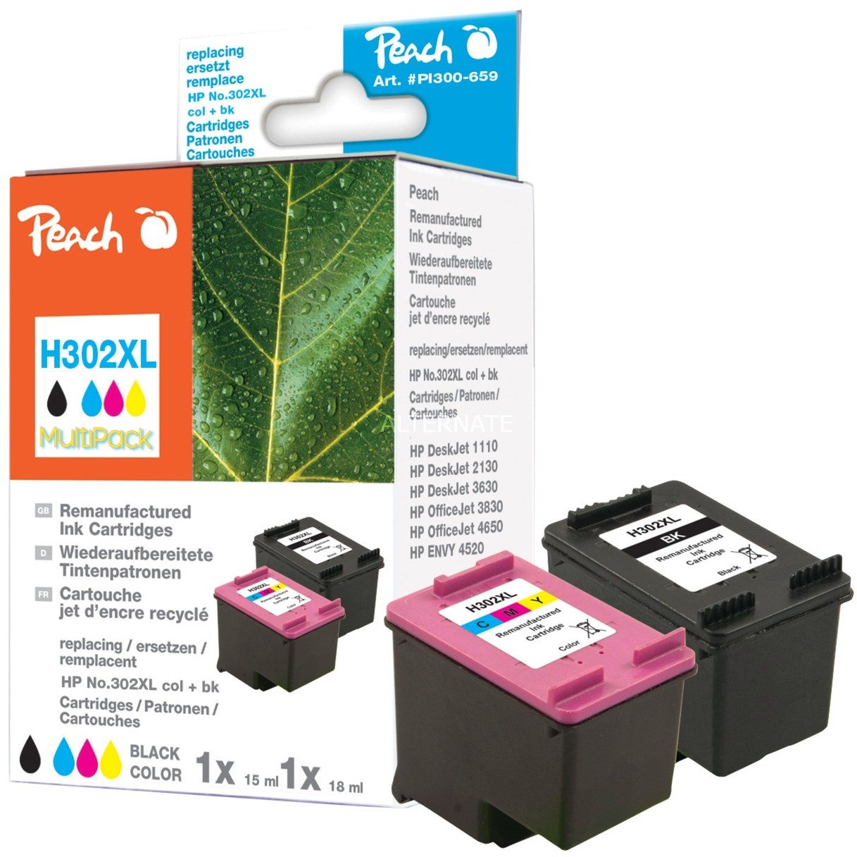 Peach PI300-659 PagePack Czarny, Błękitny, Purpurowy, Atrament
