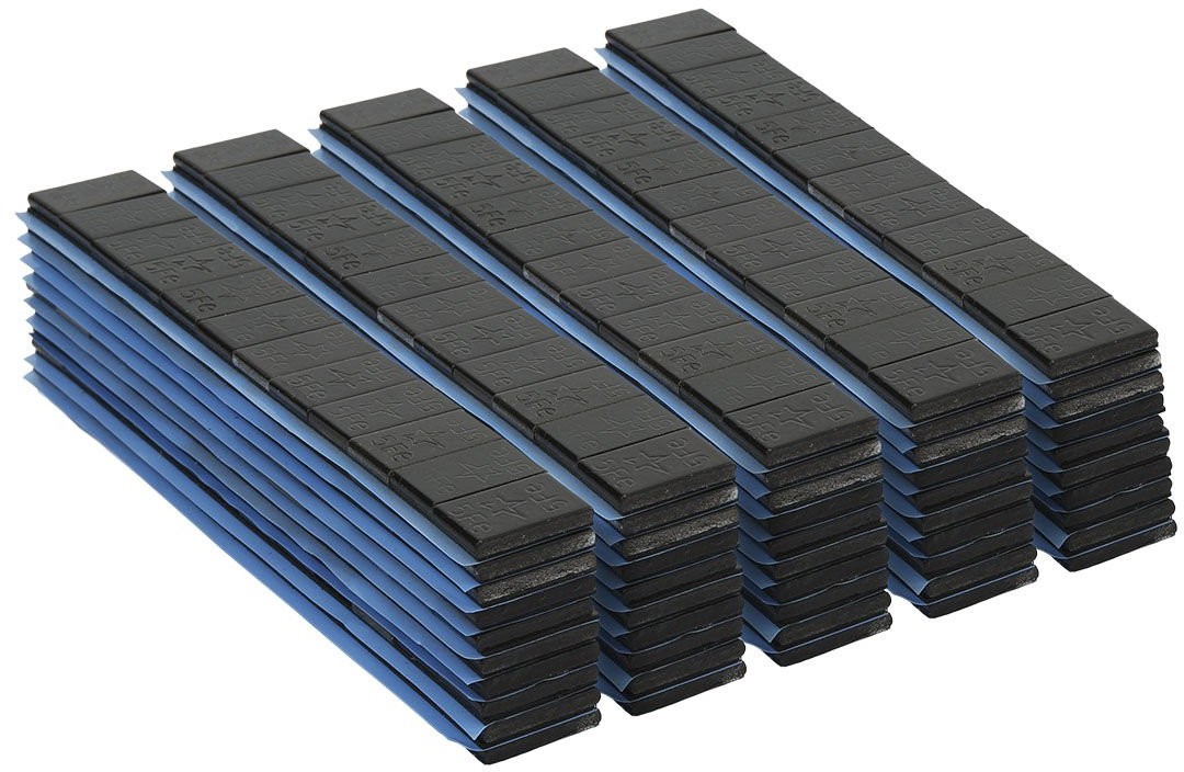 FIVESTARS Zestaw Ciężarki Klejone Czarne Do Felg Aluminiowych Fivestars Edgy 12X5G 100 Szt.