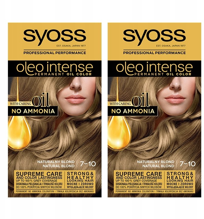 Syoss Oleo Farba do włosów naturalny blond 7-10 x2