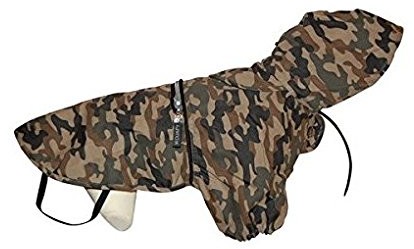 Wouapy wouapy składana esseniel Camouflage Print wodoodporna, Camo Dog płaszcz przeciwdeszczowy, pies wiatrówka, 40 293340