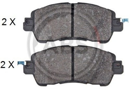 ABS All Brake Systems a.b.s. oryginalne klocki hamulcowe okładzina hamulcowa zestawu oś przednia Mazda 2 35107 35107
