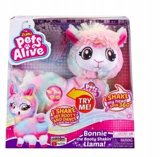 Zuru Tańcząca Lama pluszowa Pets Rainbow Kolorowa