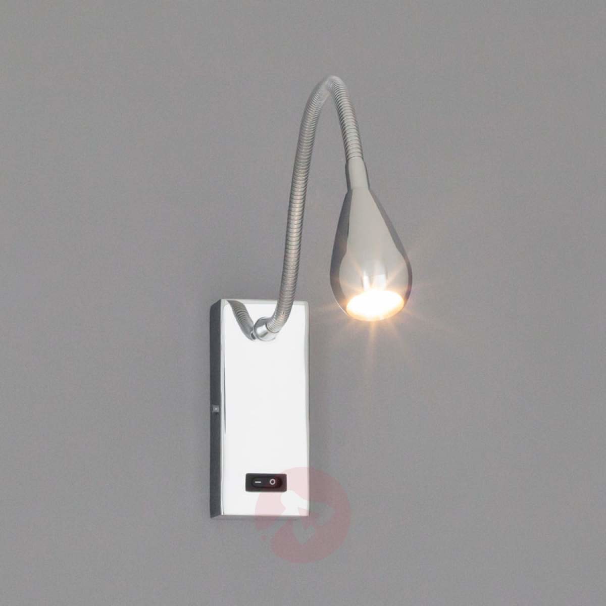Lampenwelt Chromowane oświetlenie lustra LED RASMUS