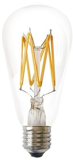 Oxyled Żarówka FILAMENT LED E27 5W ciepła 1800K ST64 łezka OXYFST6405