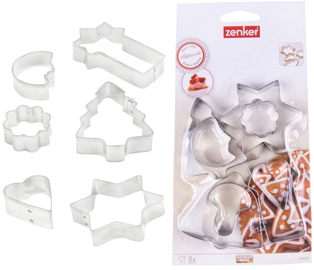 Zenker Foremki do ciastek świąteczna choinka 8 sztuk 42966 s-1146-uniw