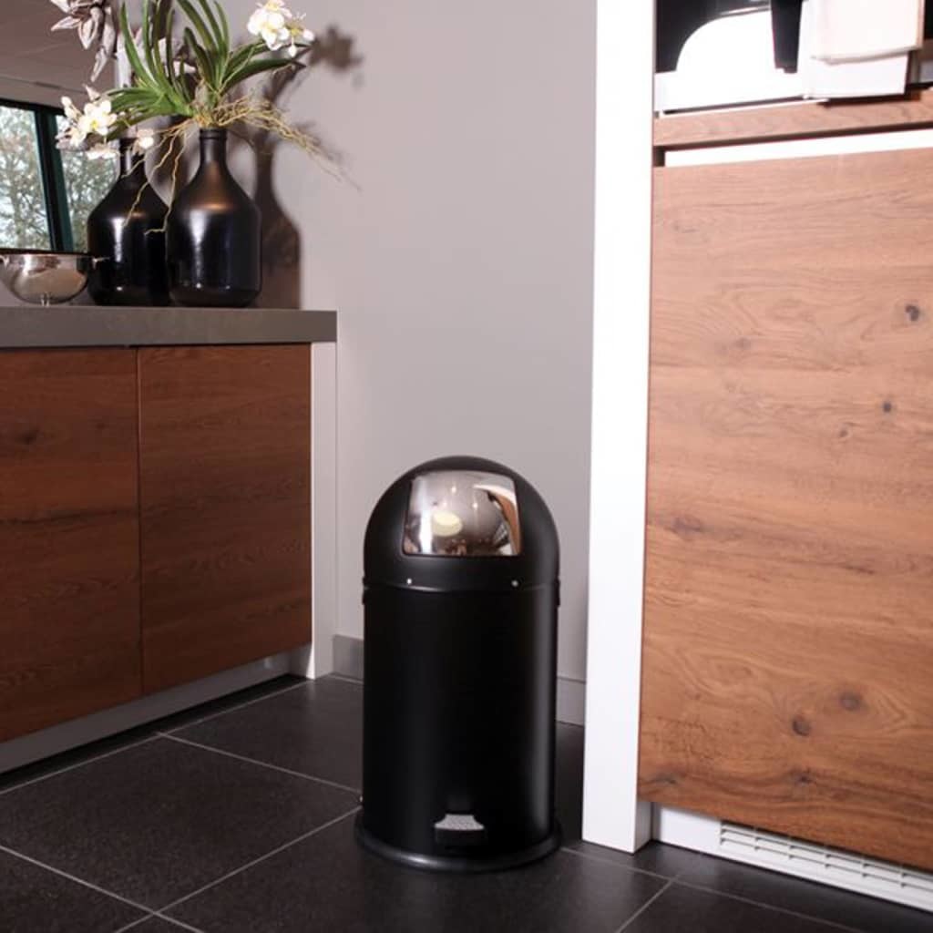 Vepa Bins EKO Kosz na śmieci z pedałem Kickcan 33 L, matowy, czarny