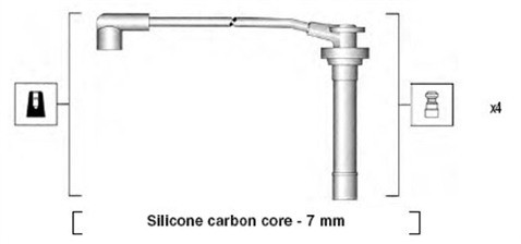 MAGNETI MARELLI Zestaw przewodów zapłonowych MAGNETI MARELLI 941295060855